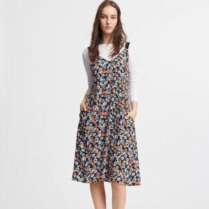 NEW - rag & bone Navy Floral Estell dress with POCKETS!